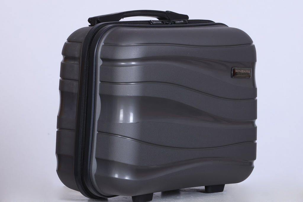 Winbarg One Day Travel Kit - Hard Shell Travel Bag - Silver
