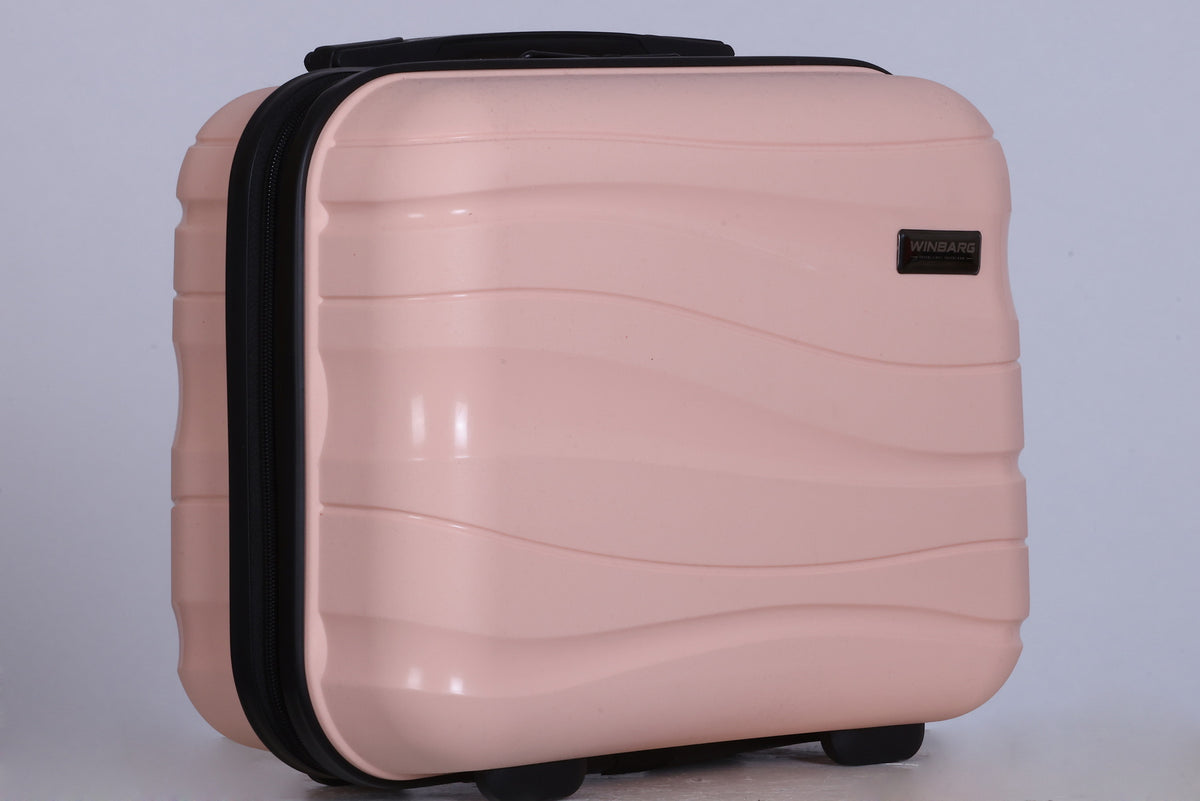 Winbarg One Day Travel Kit - Hard Shell Travel Bag - Peach