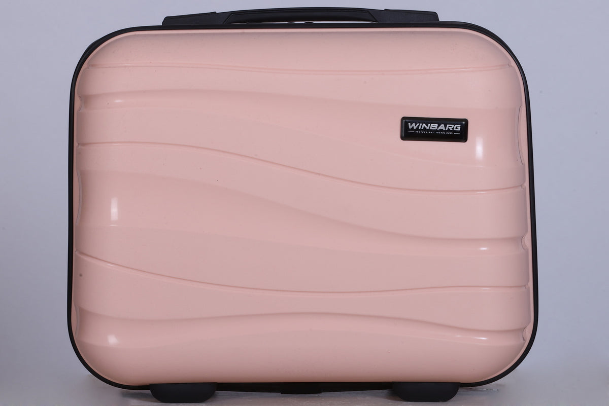 Winbarg One Day Travel Kit - Hard Shell Travel Bag - Peach
