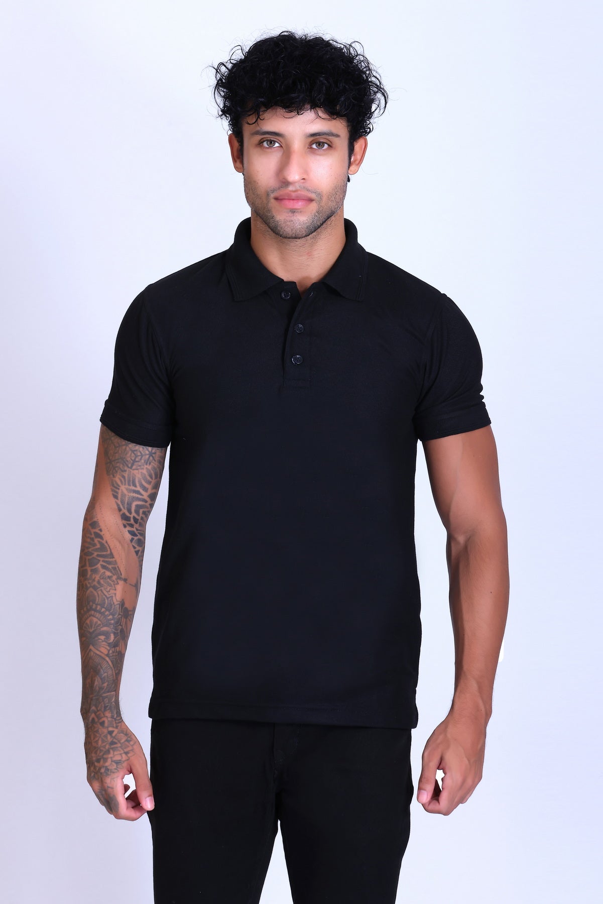 PIKMEE Promo-Tees Polo T-Shirt in Black - image 1