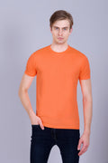 Sports Republic Acti-Runn Dryfit Crew Neck T-Shirt in Fluorescent Orange