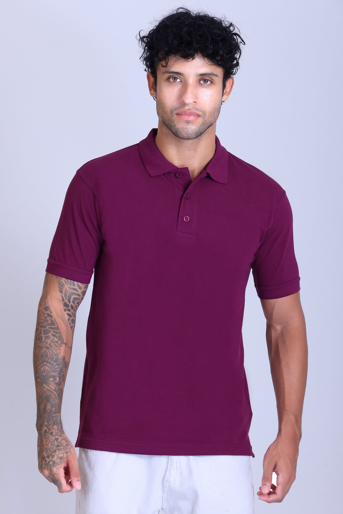 PIKMEE Fastees Polo T-Shirt in Majenta - image 1