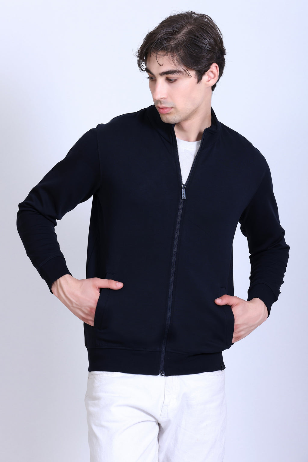 Winbarg Stretch Men's Casual Jacket - Navy Blue