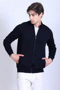 Winbarg Stretch Men's Casual Jacket - Navy Blue