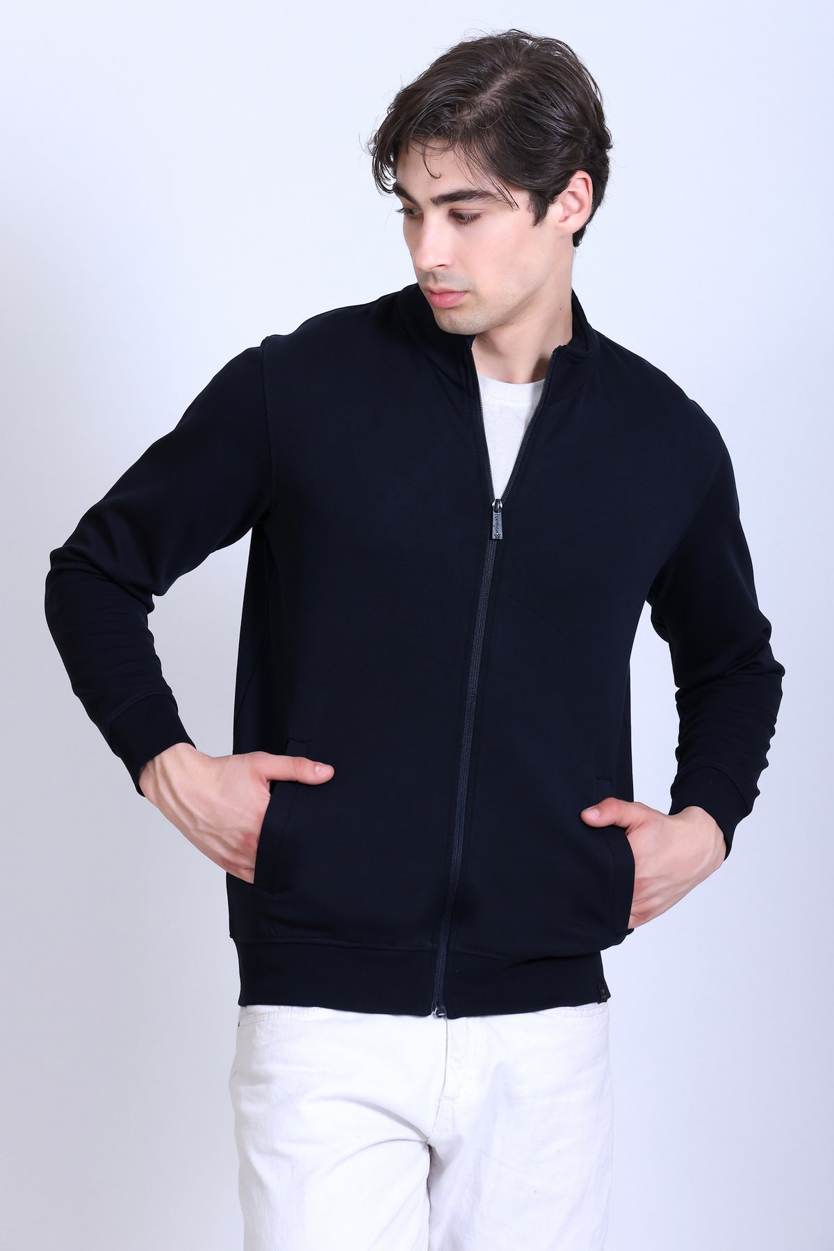 Winbarg Stretch Men's Casual Jacket - Navy Blue