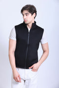 Winbarg Sleeveless Bonded Fleece Men's Jacket - Black