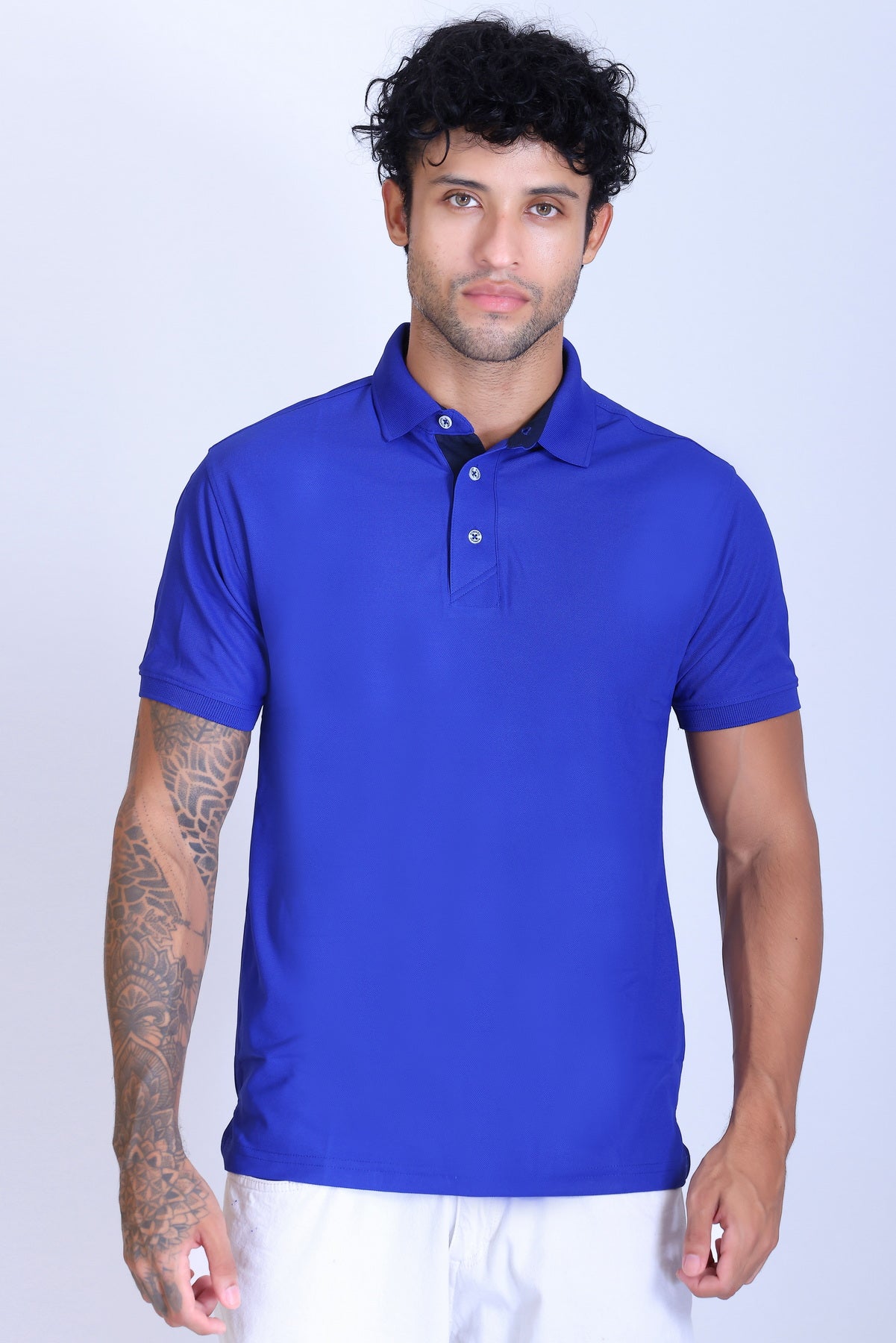 WINBARG Spanish Polo T-Shirt in Royal Blue - image 1