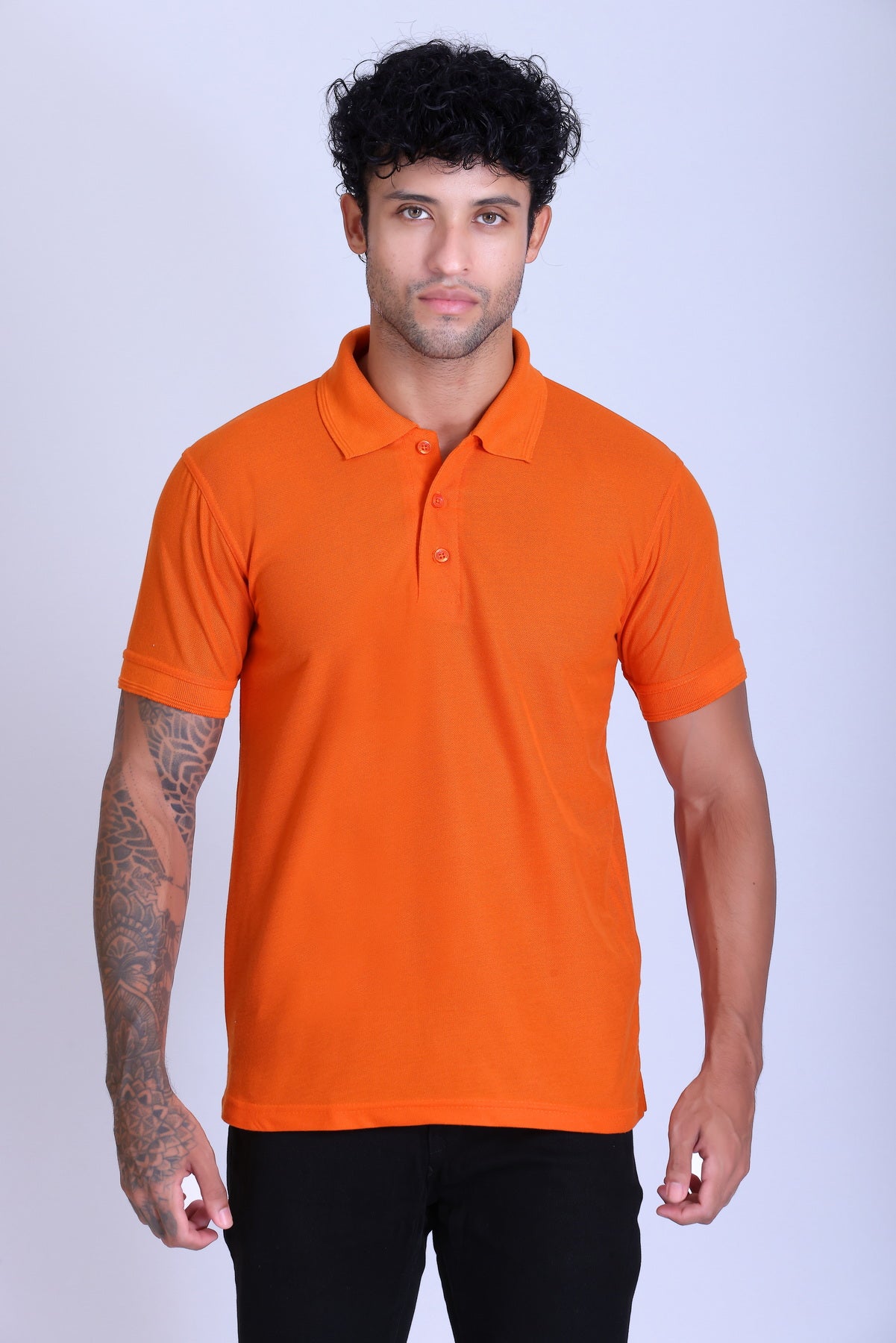 PIKMEE Promo-Tees Polo T-Shirt in Orange - image 1
