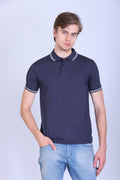 Sports Republic Acti Hy:Dry Dryfit Polo T-Shirt in Grey With White Tipping