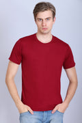 Sports Republic Acti-Runn Dryfit Crew Neck T-Shirt in Maroon