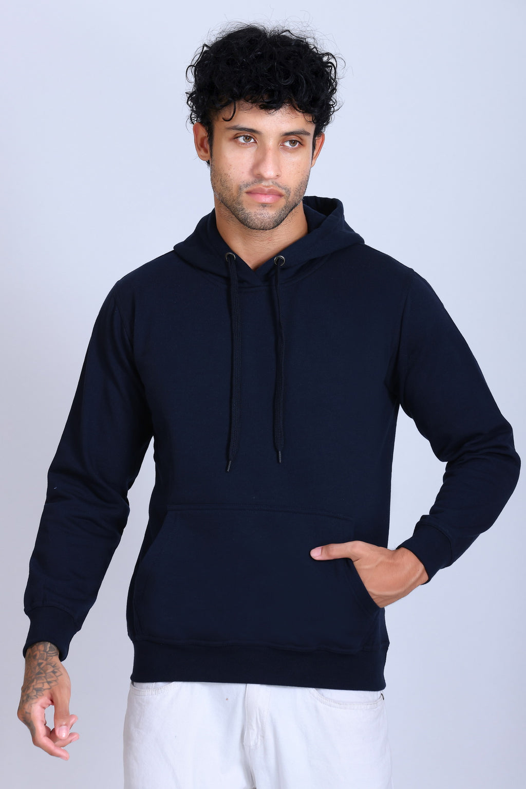 Pikmee Zero Degree Men's Pullover Hooded Sweatshirt - Navy