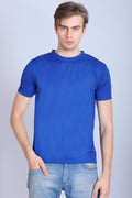 Sports Republic Acti-Runn Dryfit Crew Neck T-Shirt in Royal Blue