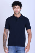 PIKMEE Fastees Polo T-Shirt in Navy Blue - image 1