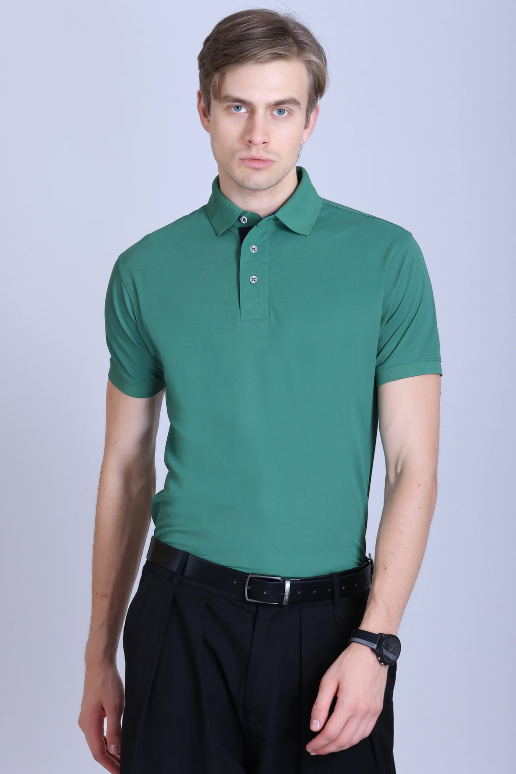 WINBARG Spanish Polo T-Shirt in Z Green - image 1