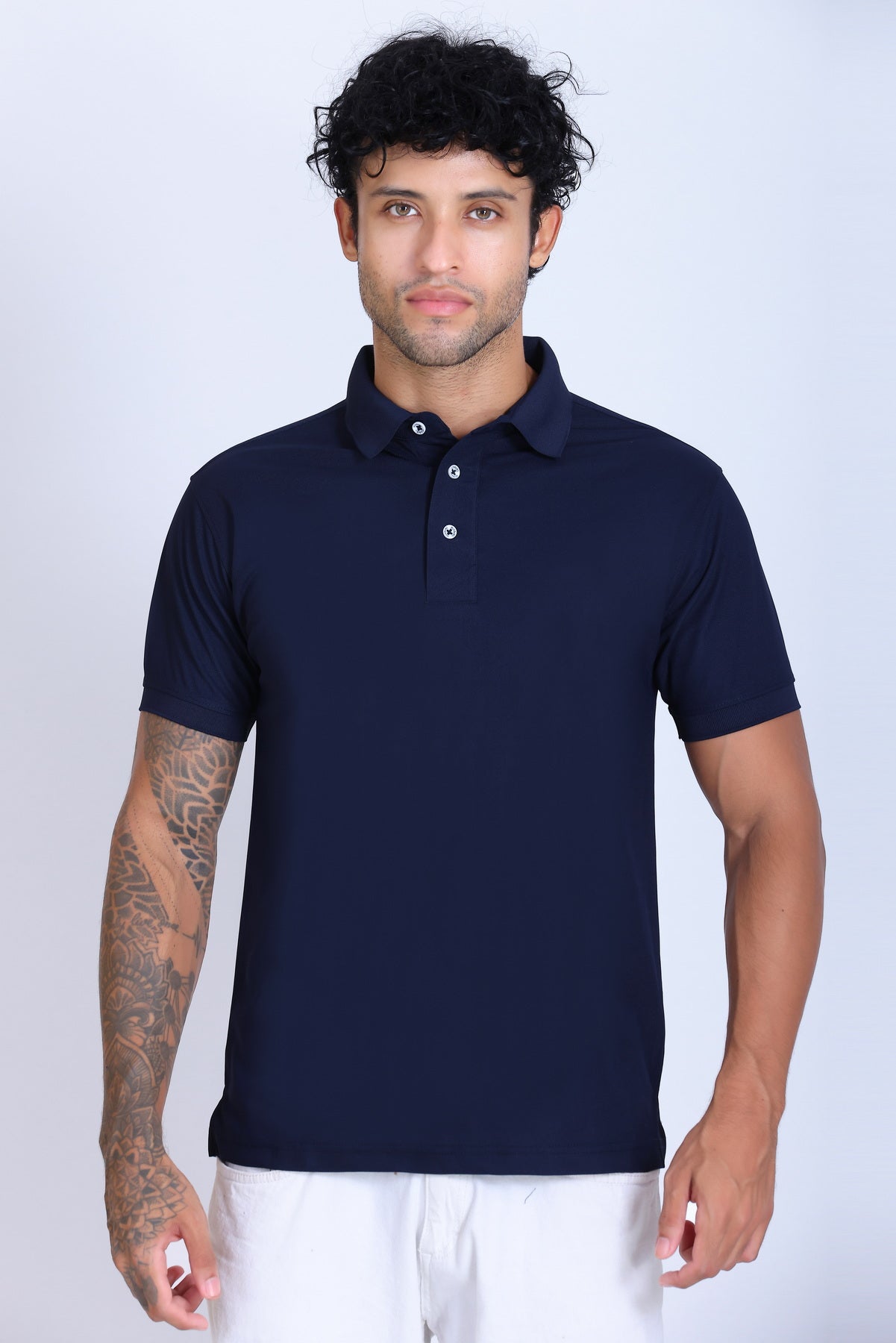 WINBARG Spanish Polo T-Shirt in Mountain Blue - image 1