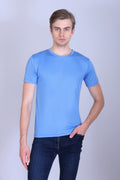 Sports Republic Acti-Go Dryfit Crew Neck T-Shirt in Sky Blue
