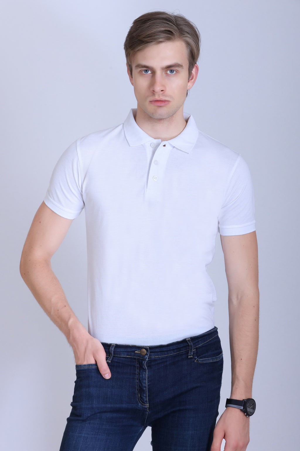 PIKMEE Quota Polo T-Shirt in White - image 1