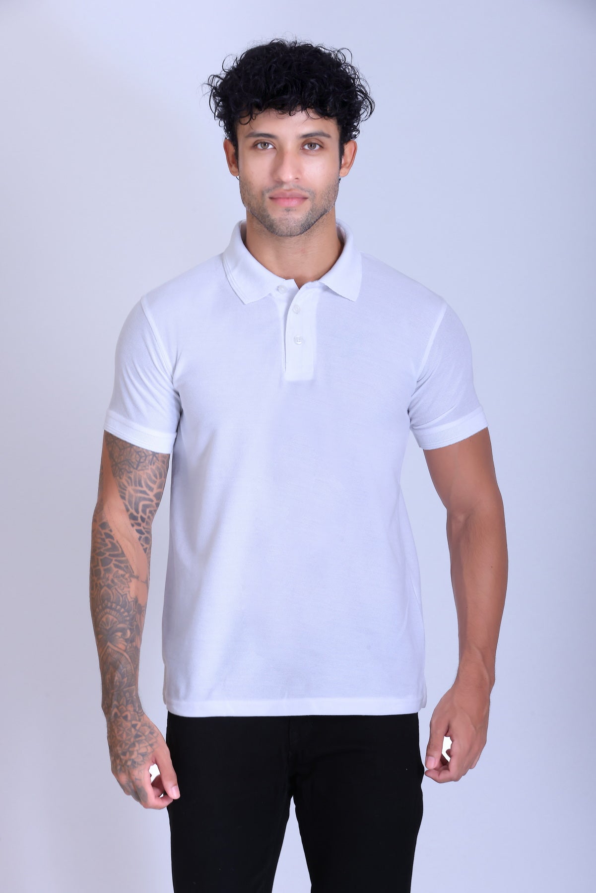 PIKMEE Promo-Tees Polo T-Shirt in White - image 1
