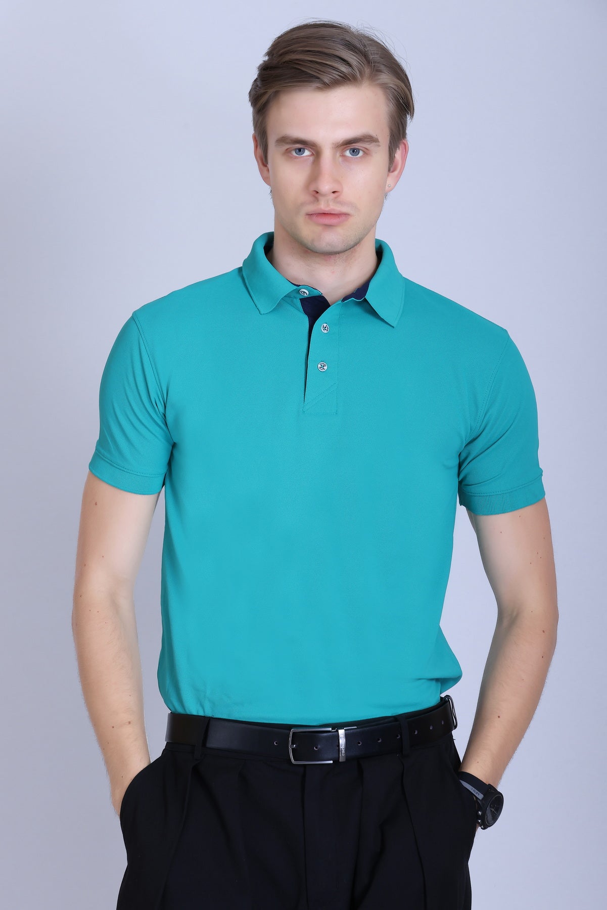WINBARG Spanish Polo T-Shirt in Siemens Green - image 1