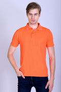 Sports Republic Acti-Play Dryfit Polo T-Shirt in Fluorescent Orange