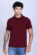 PIKMEE Fastees Polo T-Shirt in Maroon - image 1