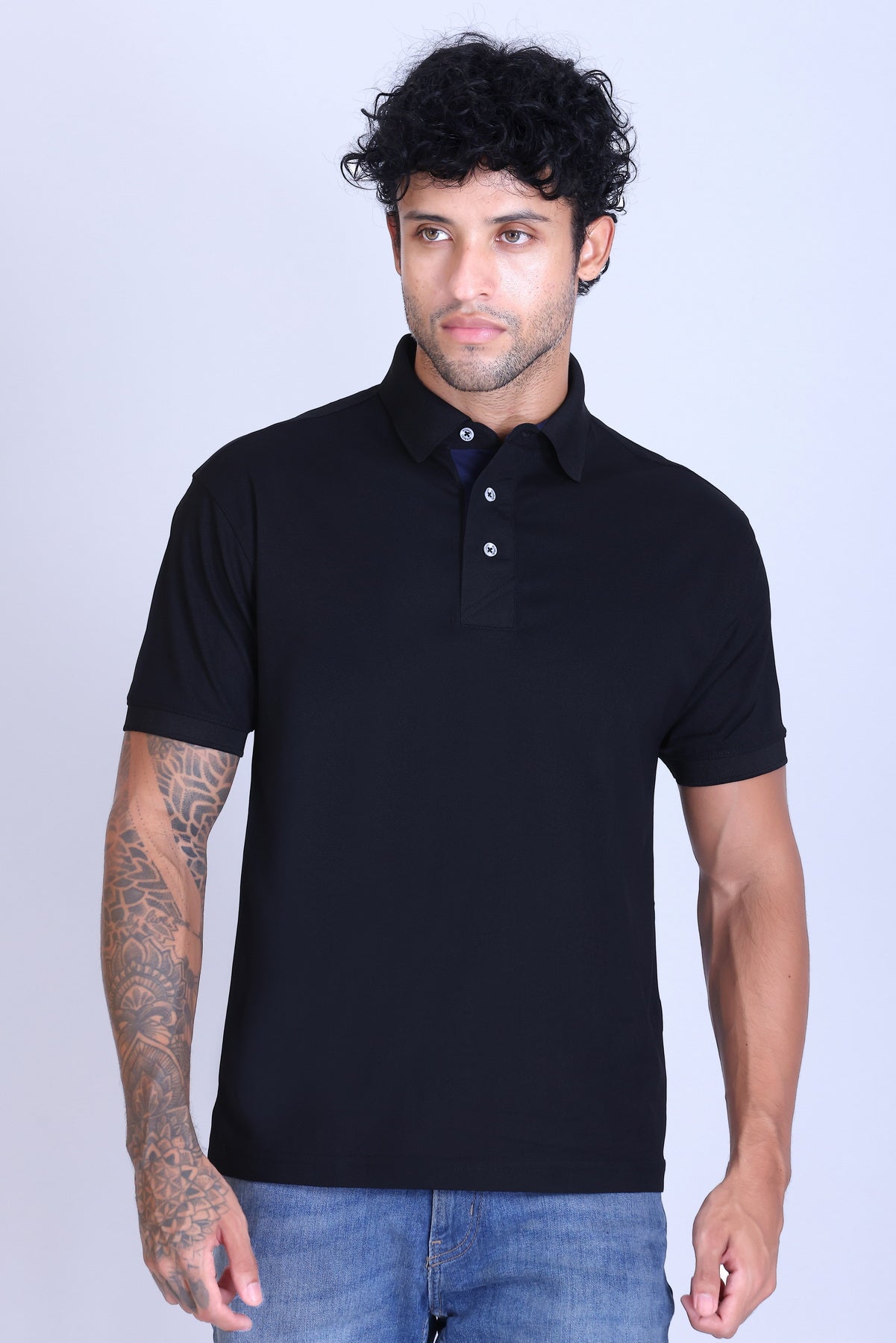 WINBARG Spanish Polo T-Shirt in Graphite - image 1
