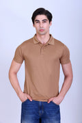 Sports Republic Acti-Play Dryfit Polo T-Shirt in Beige