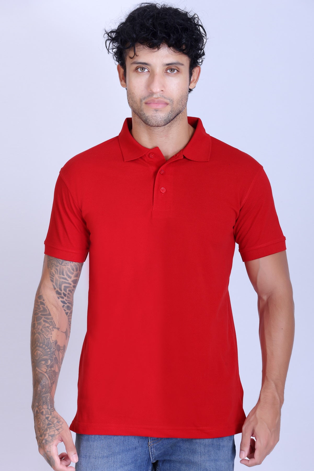 PIKMEE Fastees Polo T-Shirt in Red - image 1