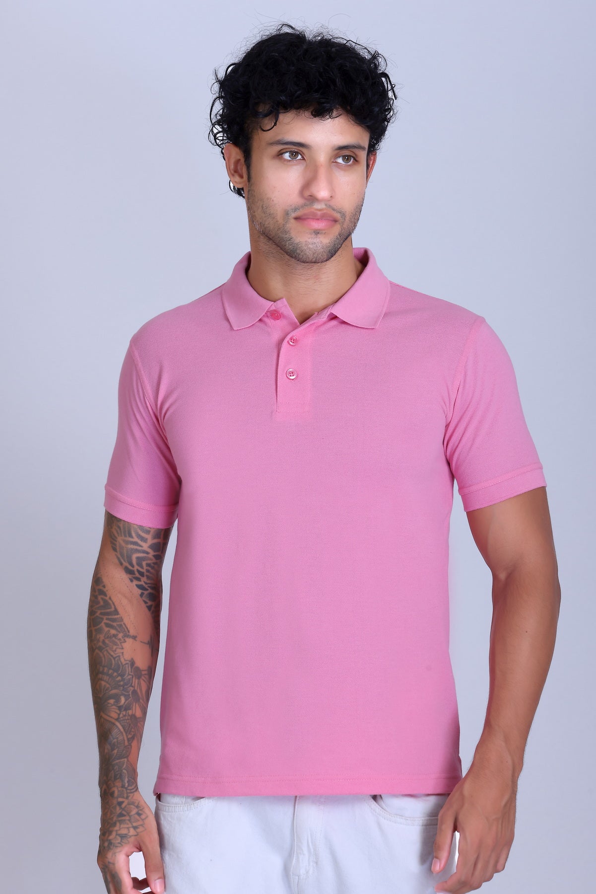 PIKMEE Fastees Polo T-Shirt in Pink - image 1