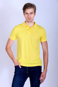 Sports Republic Acti-Play Dryfit Polo T-Shirt in Golden Yellow