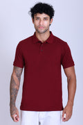 PIKMEE Quota Polo T-Shirt in Maroon - image 1