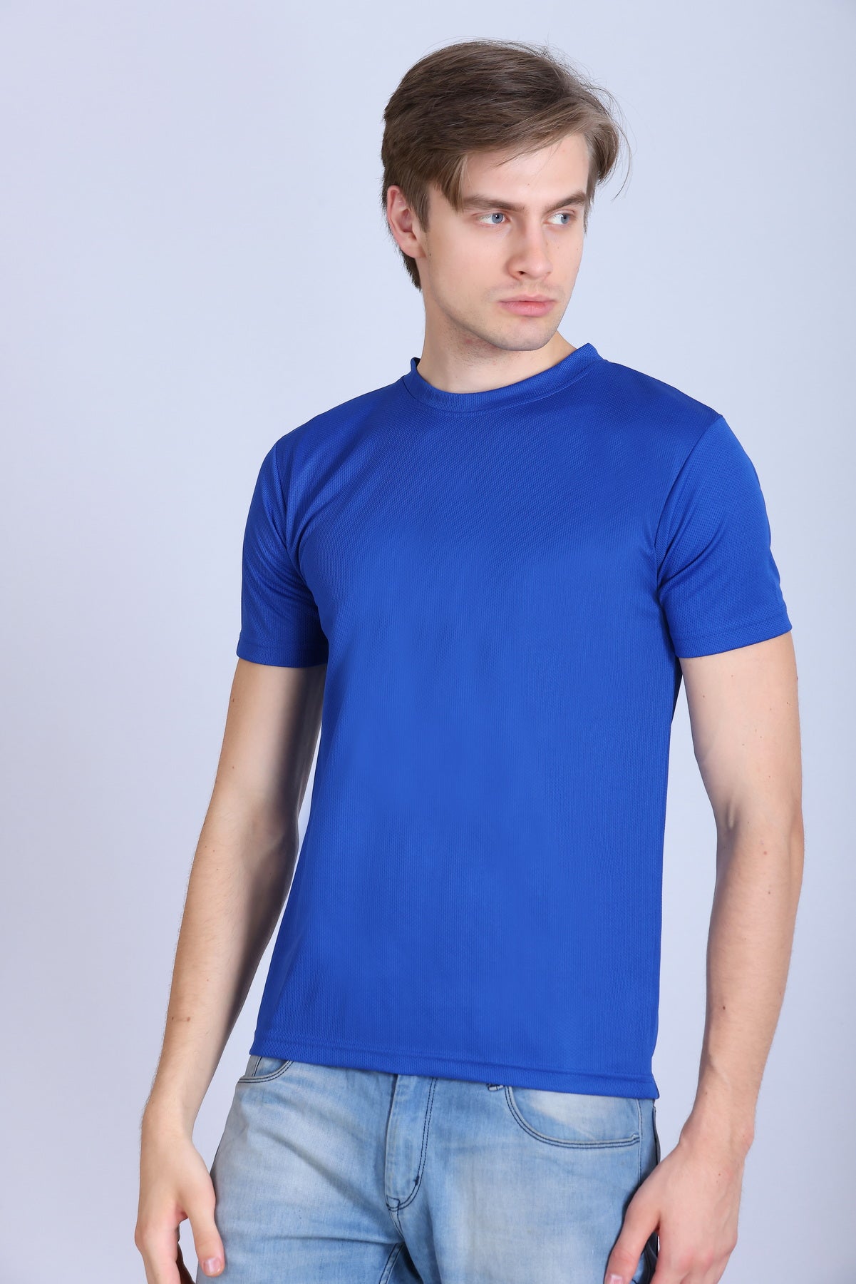 Sports Republic Acti-Runn Dryfit Crew Neck T-Shirt in Royal Blue - 2