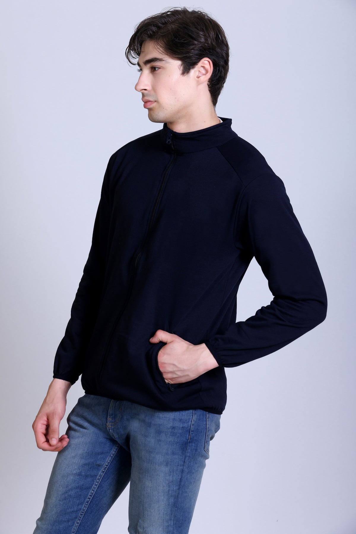 Pikmee North Pole Men's Poly Viscose Fleece Winter Jacket - Black