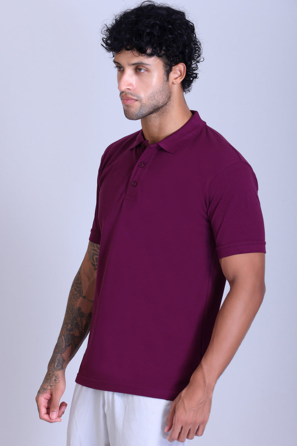 PIKMEE Fastees Polo T-Shirt in Majenta - image 3
