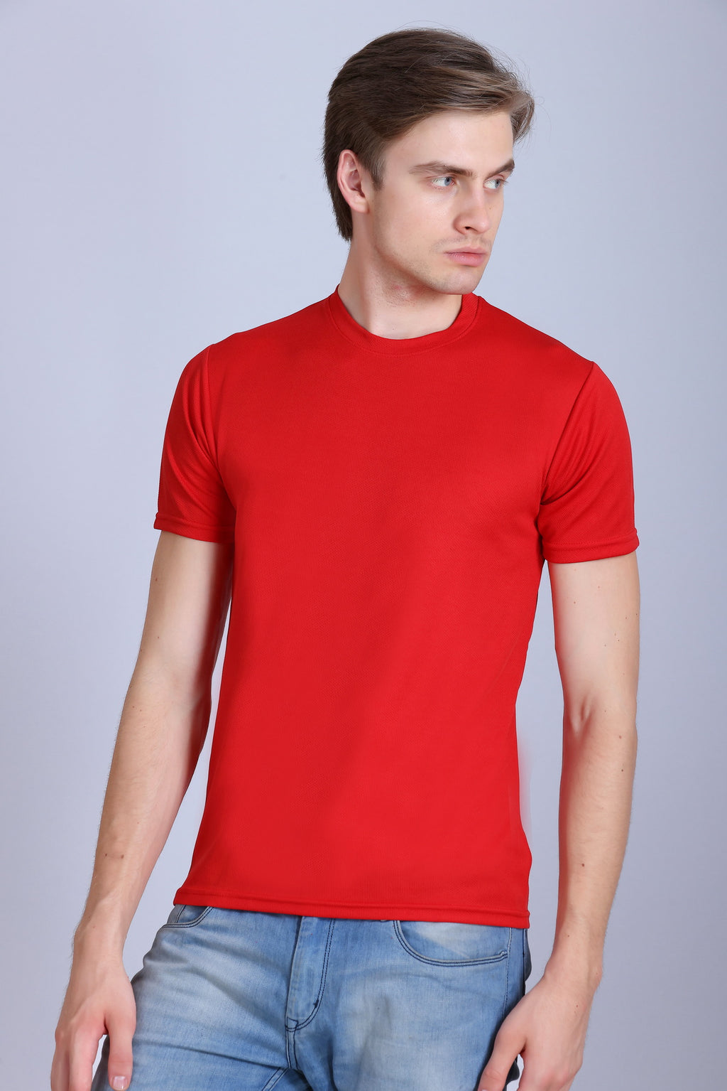 Sports Republic Acti-Runn Dryfit Crew Neck T-Shirt in Red - 2