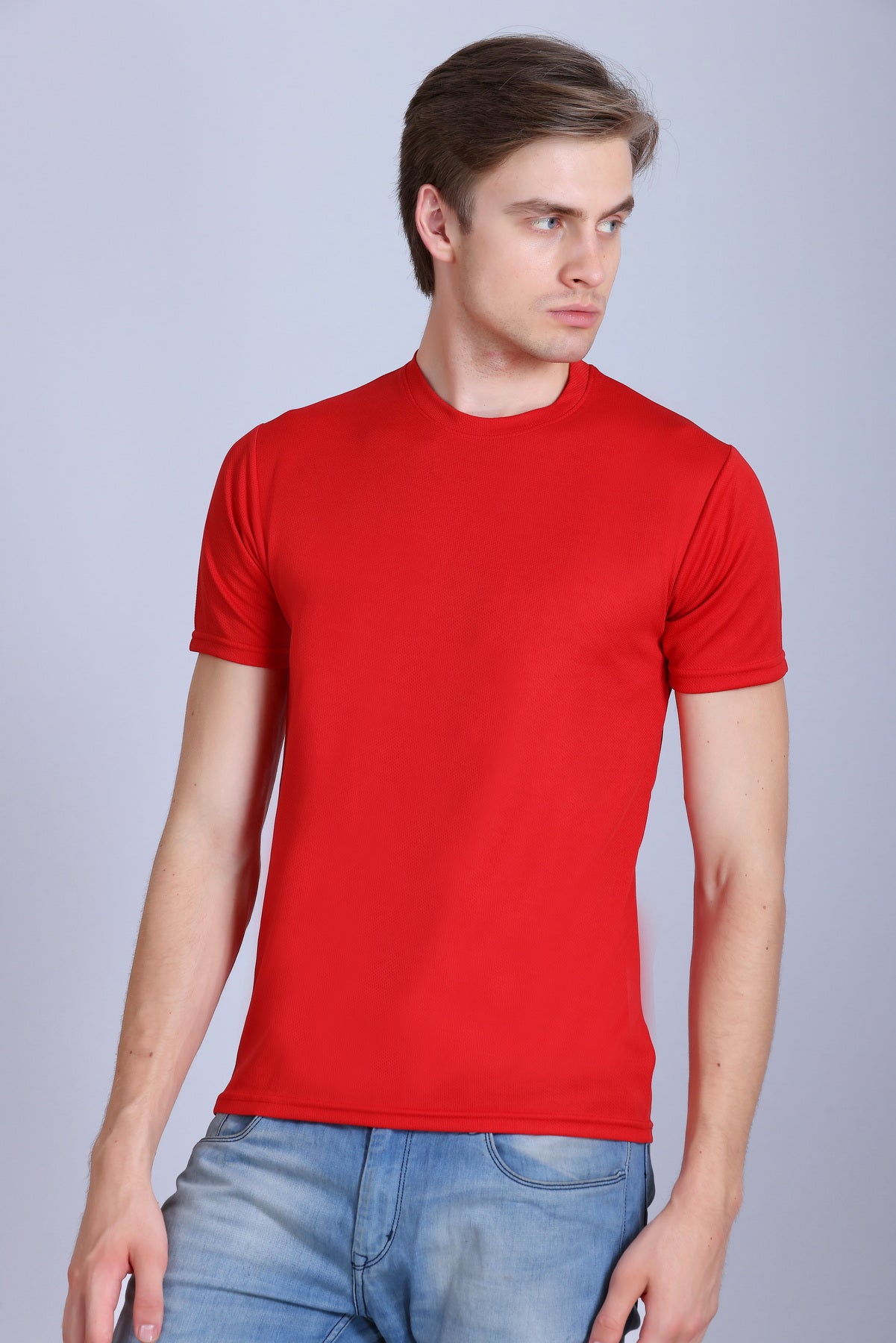 Sports Republic Acti-Runn Dryfit Crew Neck T-Shirt in Red - 2