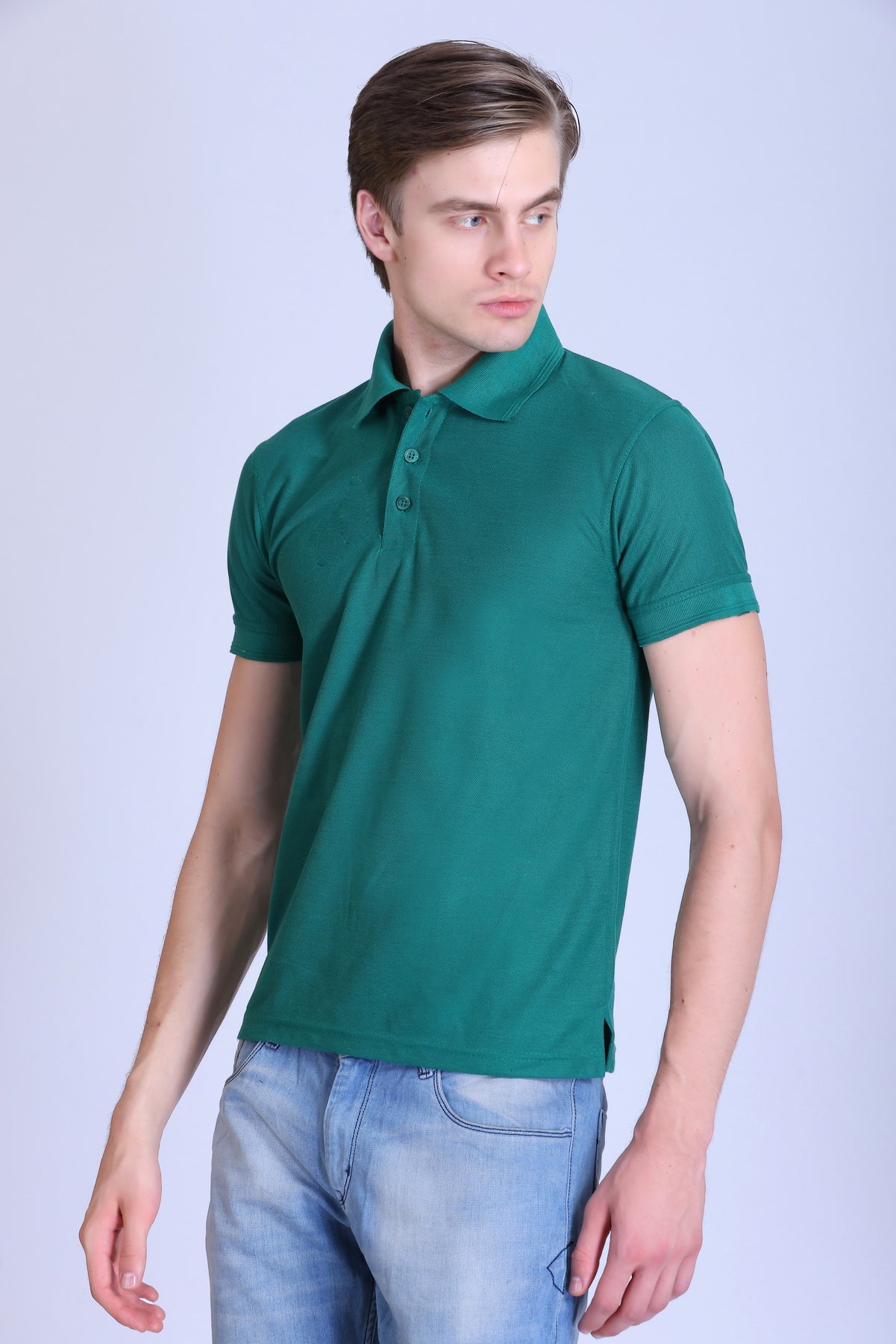 PIKMEE Promo-Tees Polo T-Shirt in Arab Green - image 3