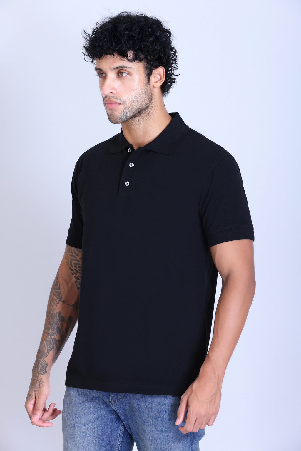 WINBARG Spanish Polo T-Shirt in Graphite - image 3