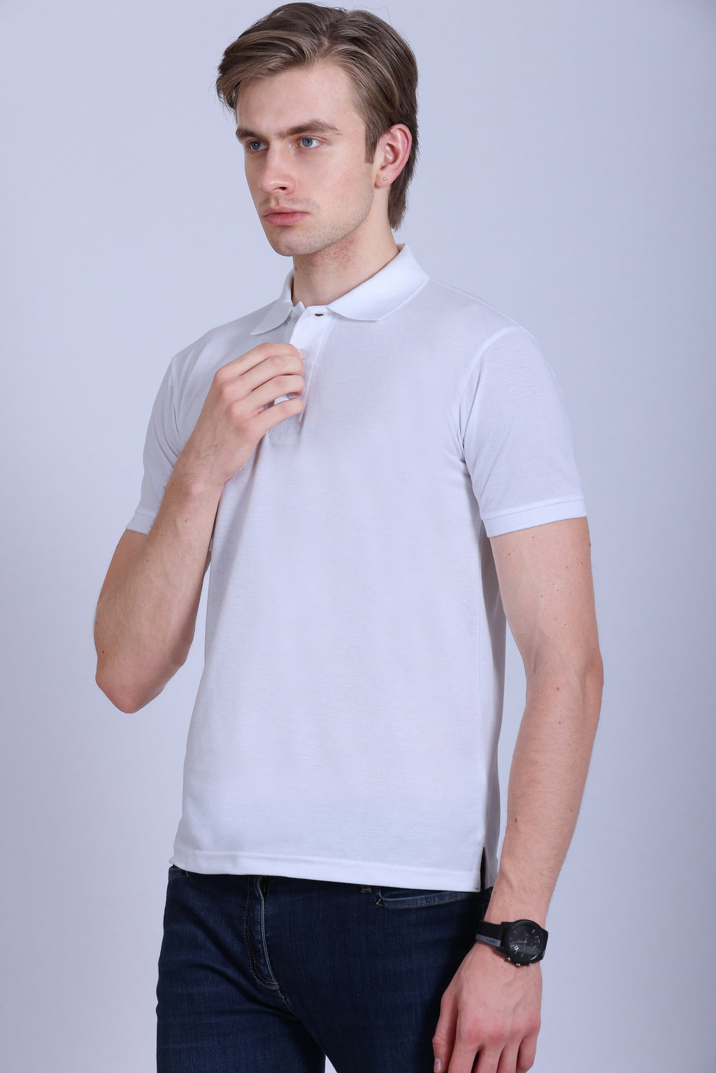 Fastees Bio Wash Polo T-Shirt