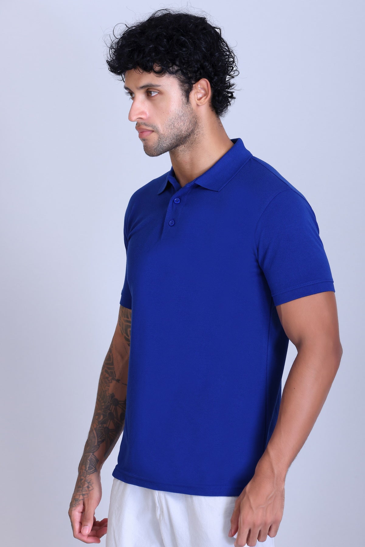 PIKMEE Quota Polo T-Shirt in Royal Blue - image 3