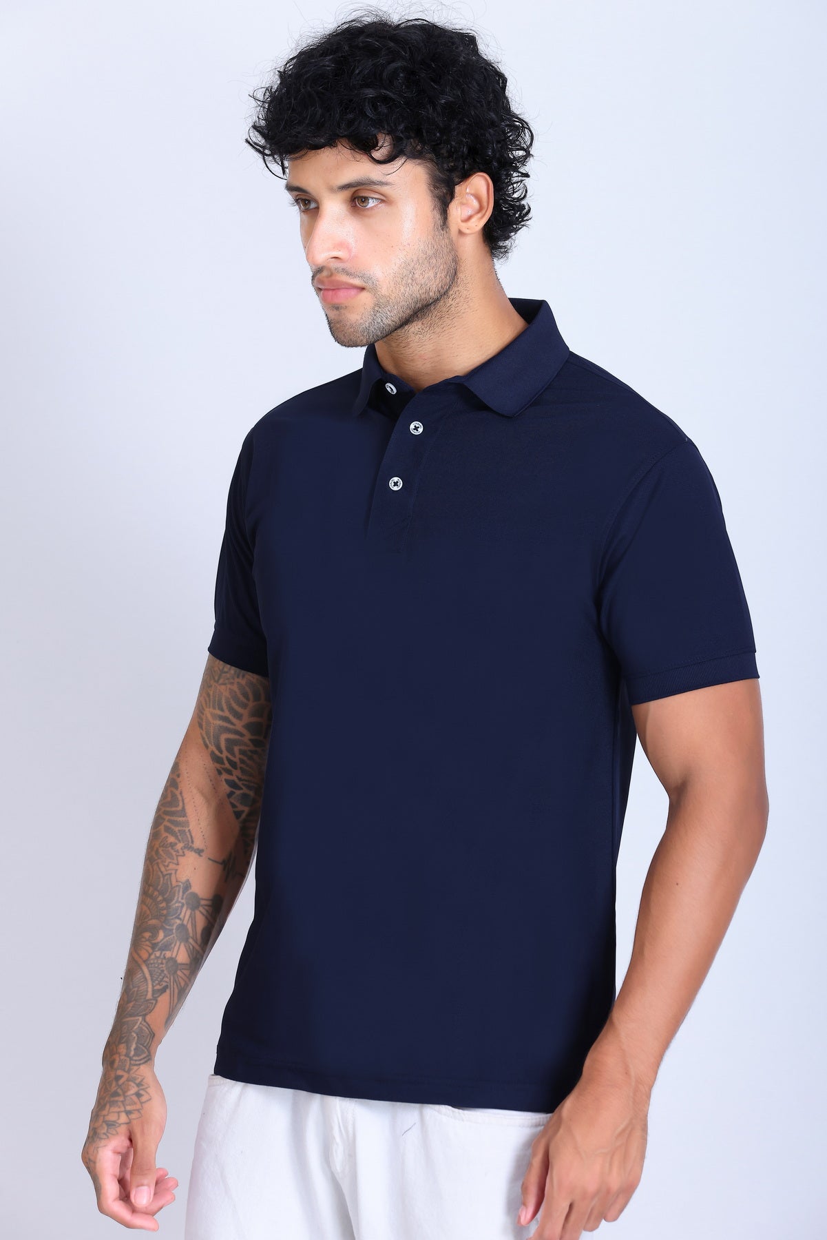WINBARG Spanish Polo T-Shirt in Mountain Blue - image 3