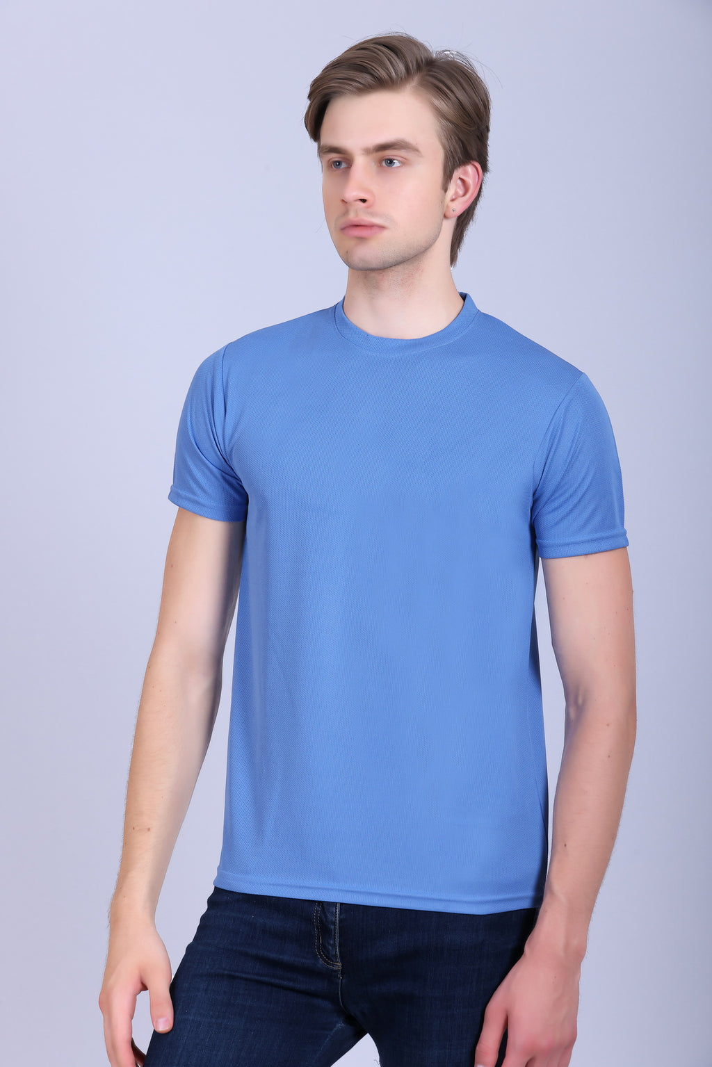 Sports Republic Acti-Runn Dryfit Crew Neck T-Shirt in Sky Blue - 2