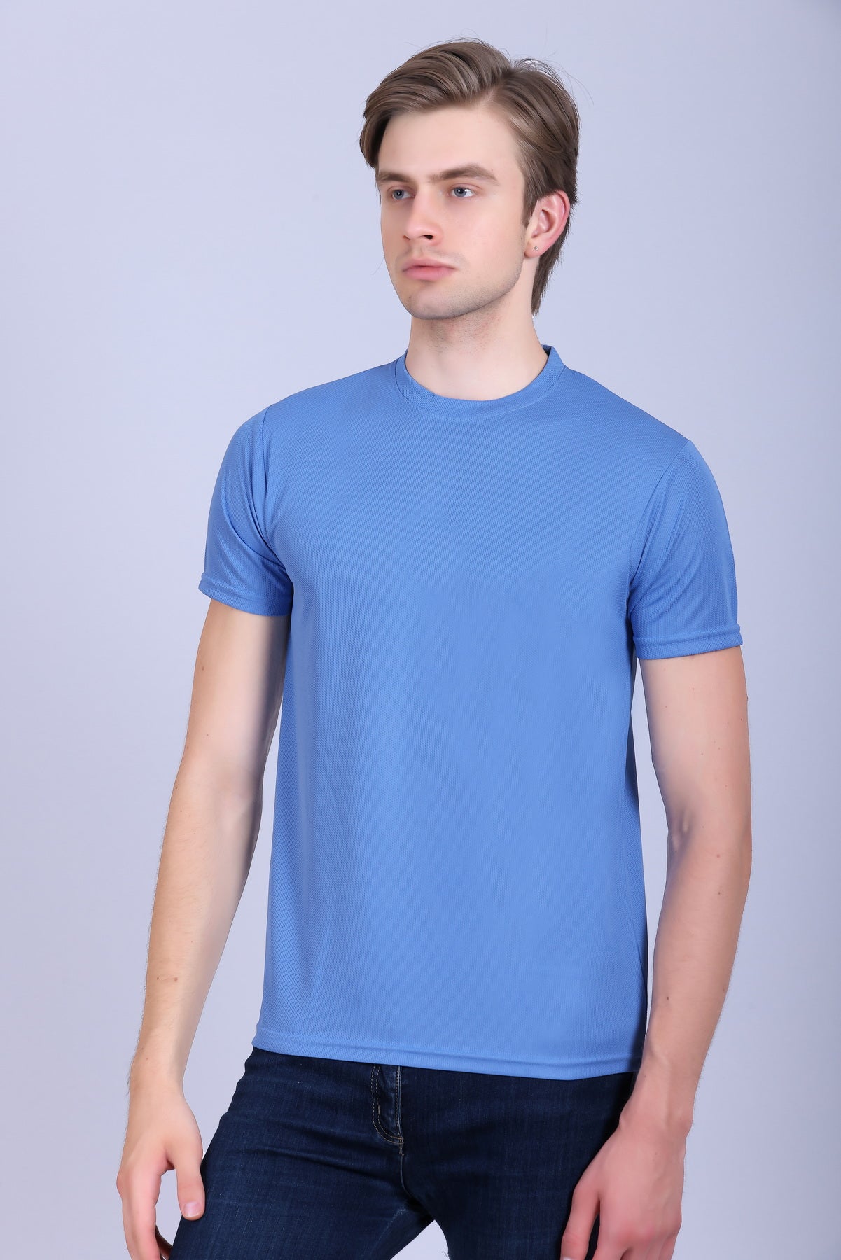 Sports Republic Acti-Runn Dryfit Crew Neck T-Shirt in Sky Blue - 2