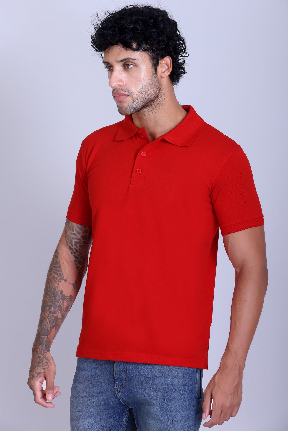 PIKMEE Quota Polo T-Shirt in Red - image 3