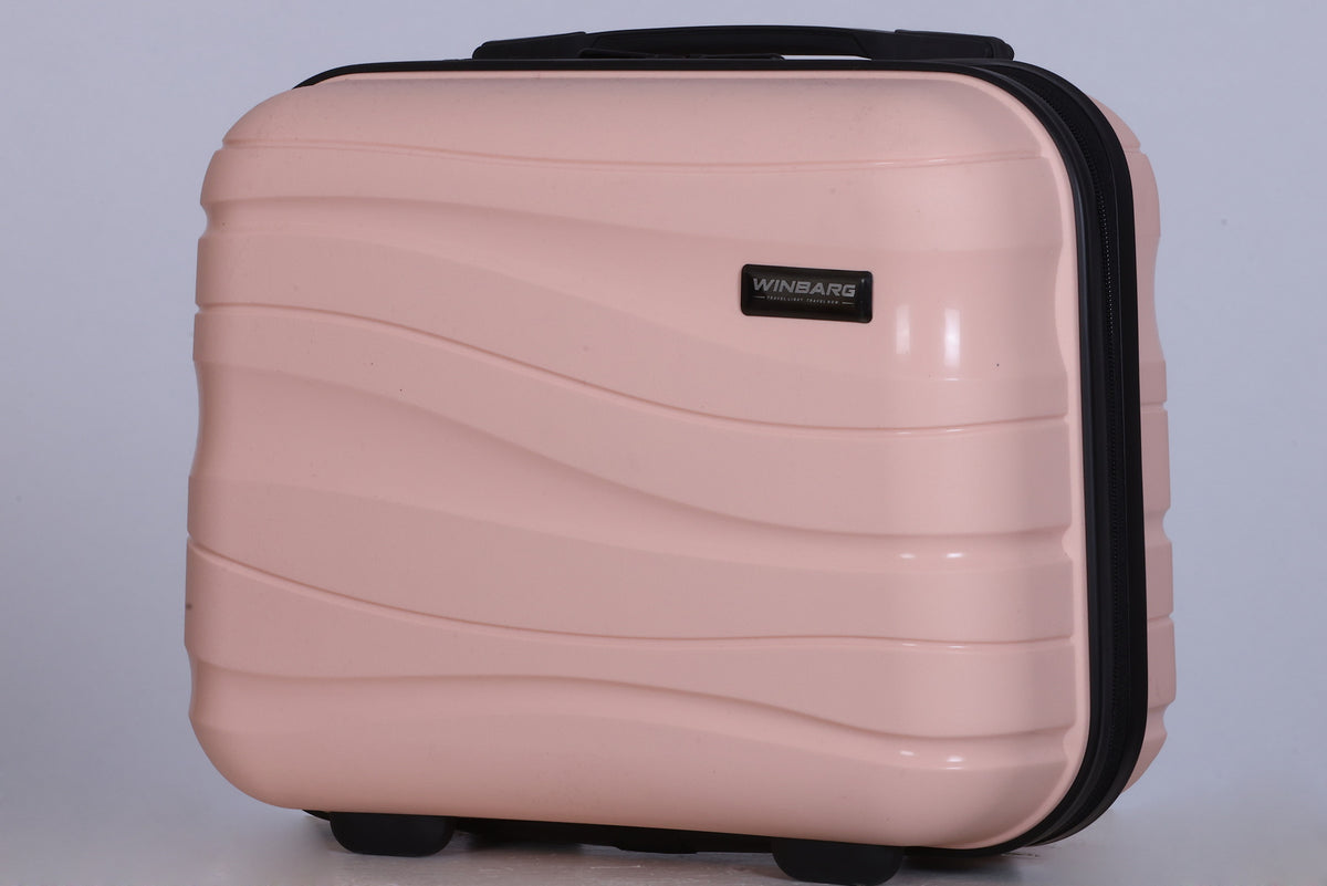 Winbarg One Day Travel Kit - Hard Shell Travel Bag - Peach