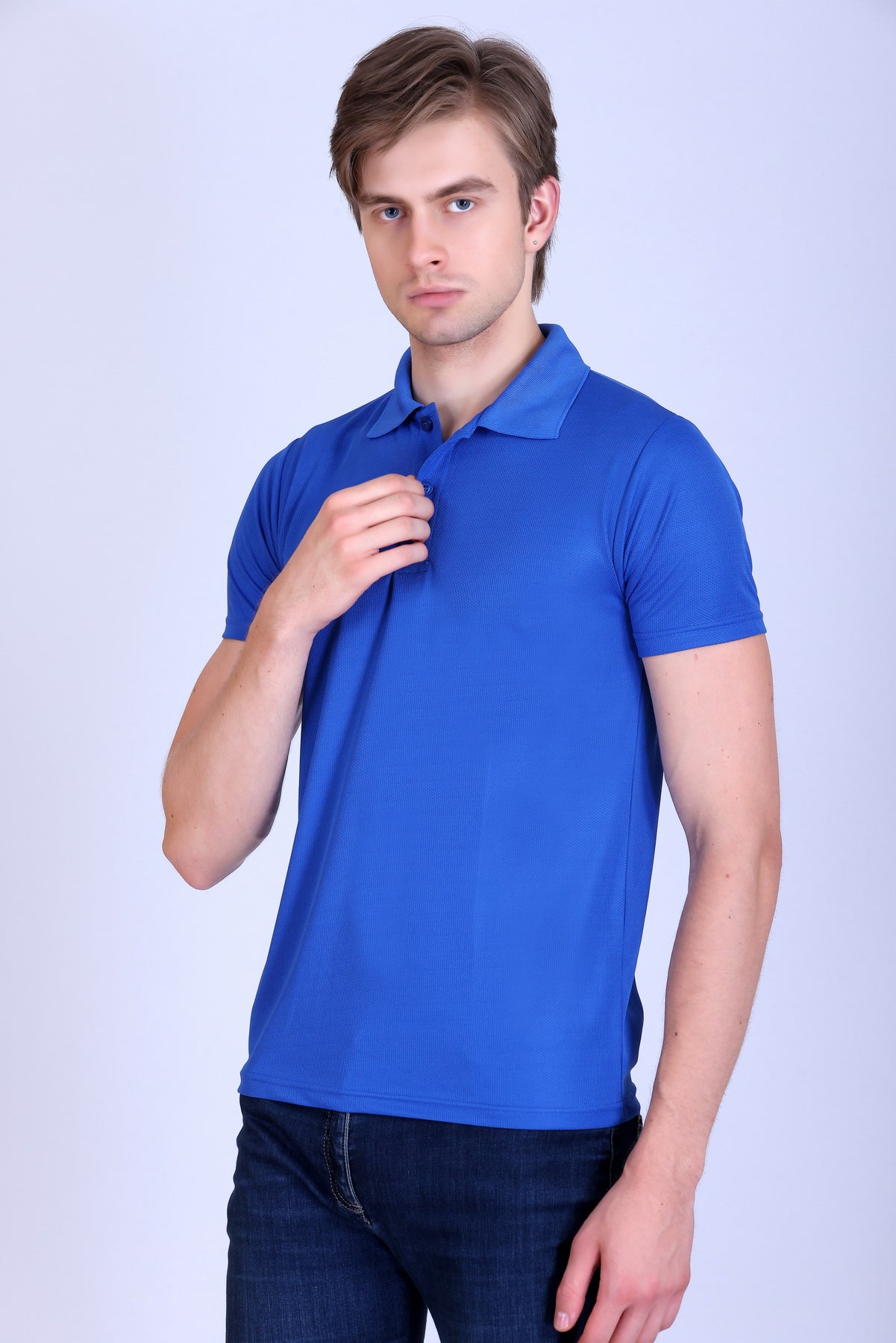 Sports Republic Acti-Play Dryfit Polo T-Shirt in Royal Blue - 2