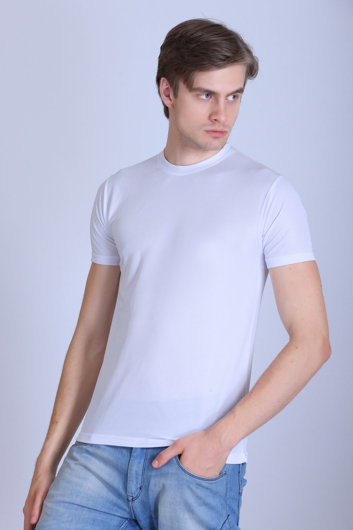 Sports Republic Acti-Runn Dryfit Crew Neck T-Shirt in White - 2