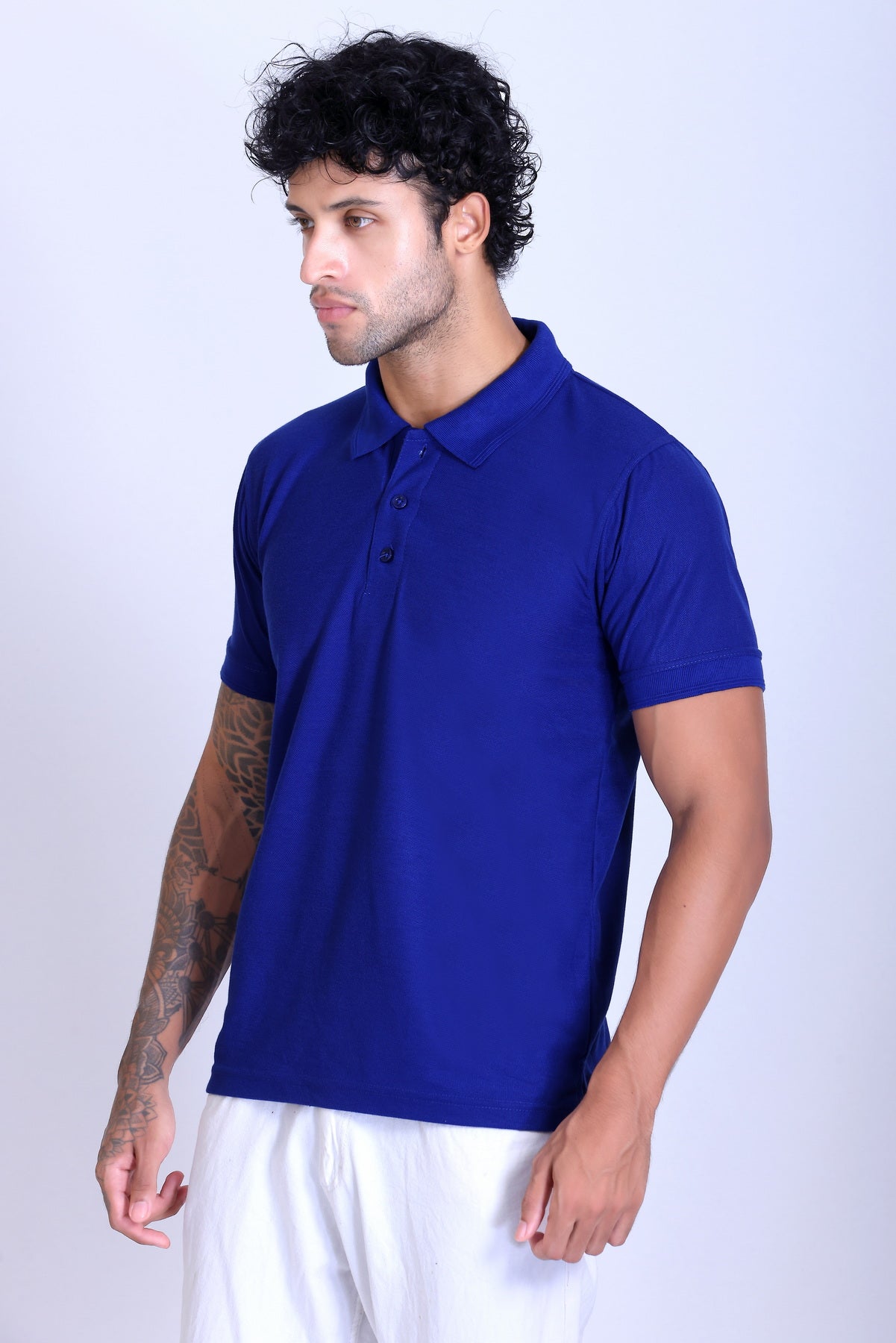 PIKMEE Promo-Tees Polo T-Shirt in Royal Blue - image 3