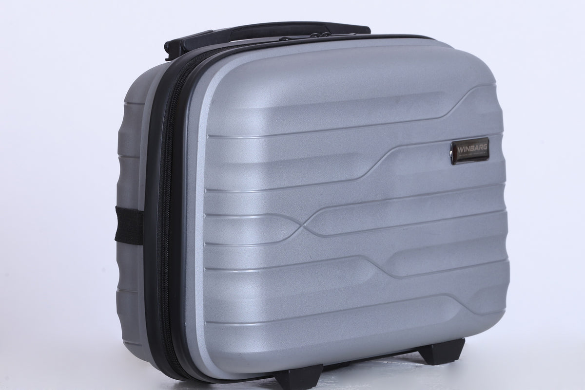 Winbarg One Day Travel Kit - Hard Shell Travel Bag - Light Grey