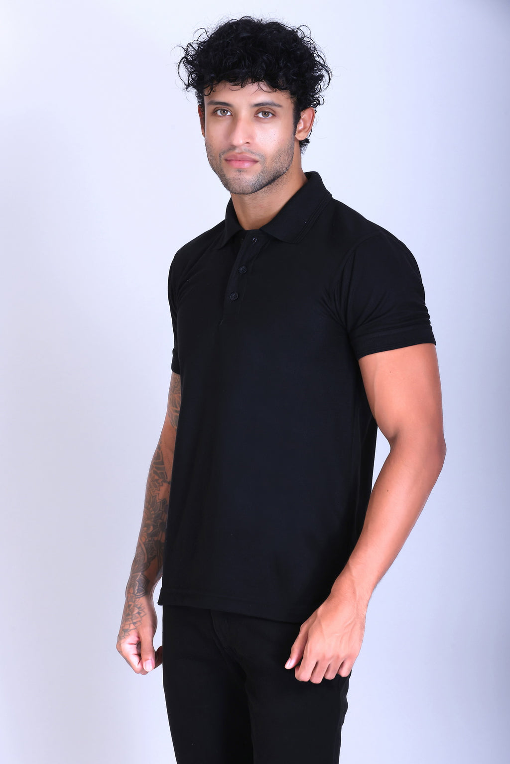 PIKMEE Promo-Tees Polo T-Shirt in Black - image 3